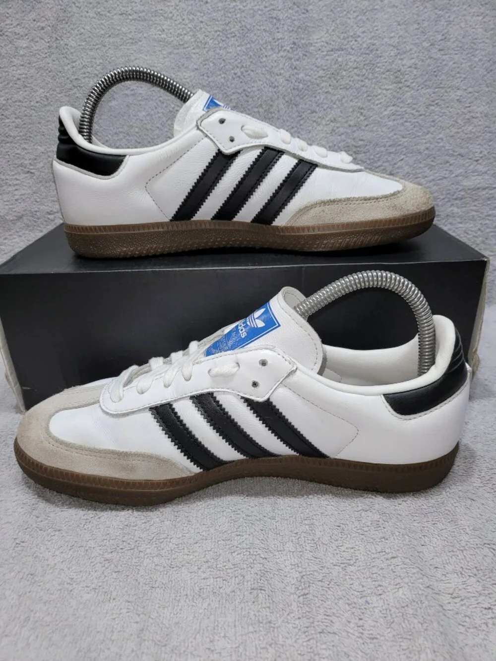 Adidas Samba OG Sneakers IG9030 White/Black Brown Gum Sole Women's/Ladies Size 7